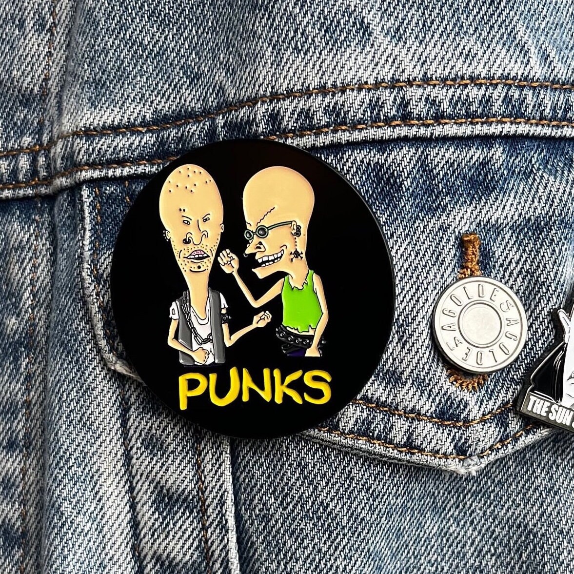 ビンテージハードコアパンクPUNKSビーバス＆バットヘッドカットオフシャツ 最新入荷】 ビンテージハードコアパンクPUNKSビーバス