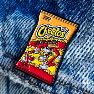 Cheetos Flamin Hot Enamel Pin Lapel