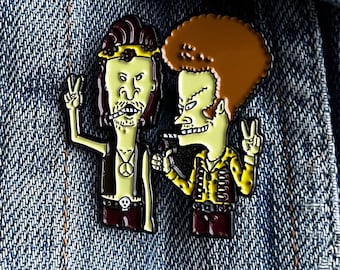 Beavis and Butthead Enamel Pin MTV Jacket Lapel