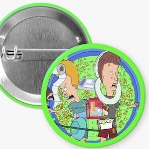 Beavis and Butthead Nacho Pool 1.5&quot; Button