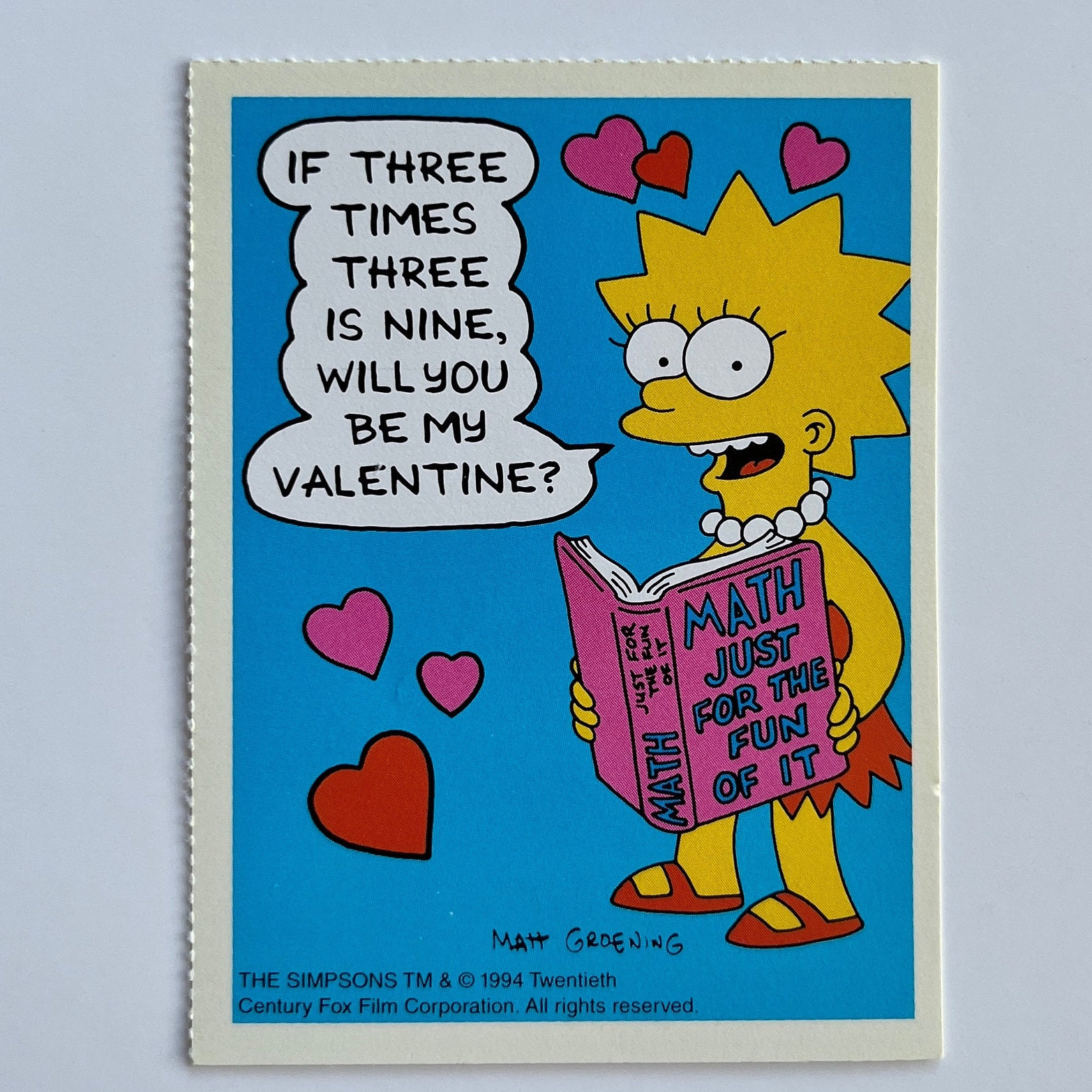 Printable Simpsons Valentine Cards