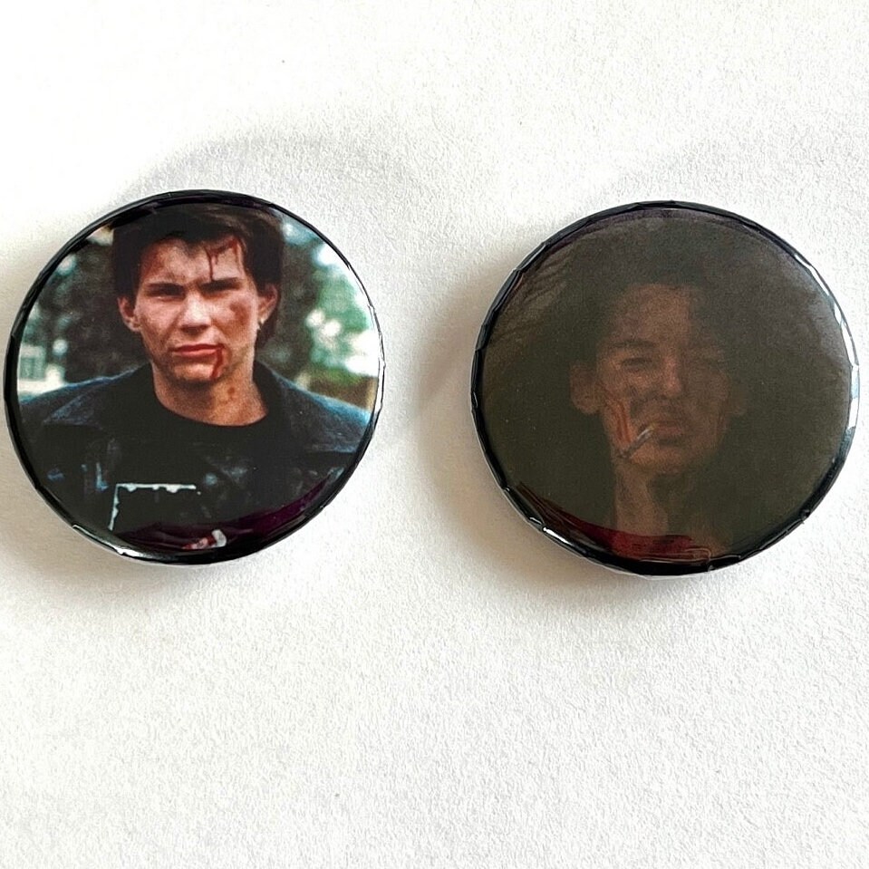 Heathers Set of 2 Pinback 1.5" Buttons Winona Ryder Christian Slater