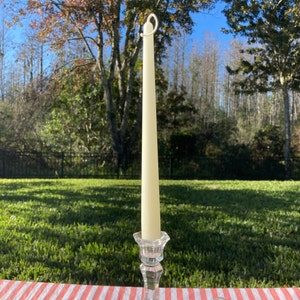 Pure Beeswax Taper Candles 9.5 Inch Tall 7/8th Inch Diameter Yellow, Ivory & Black Beeswax Hand Dipped Style Taper image 4