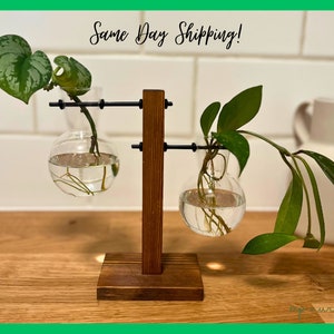 Propagation Station for Plant Lovers Home Decor Gift Desk Decor Hydroponic Plant Holder Accessories for Plants Boho Housewarming Present