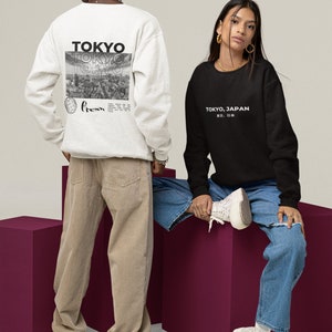 Sweatshirt for Japan Travelers, Find me in Tokyo Unisex Streetwear Sweatshirt, Japanese Aesthetic Clothing, Japanese Sweatshirt, Kawaii Top