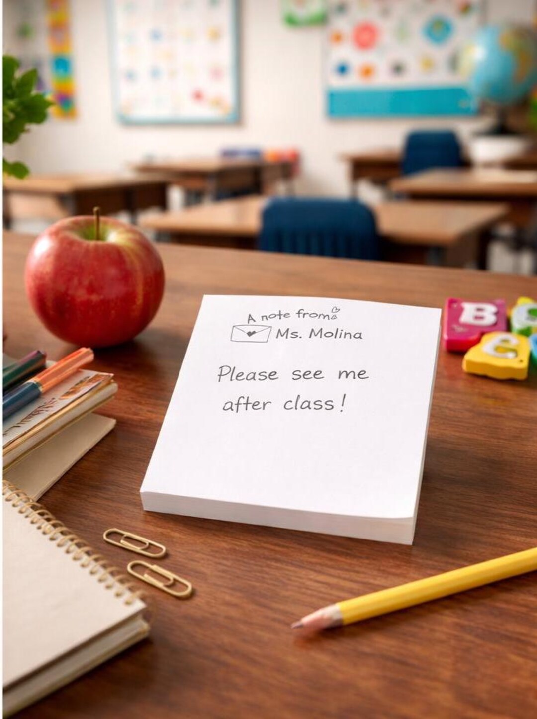 Personalized Teacher Notepad | Custom Name Post-it® Note Pads | Teacher ...