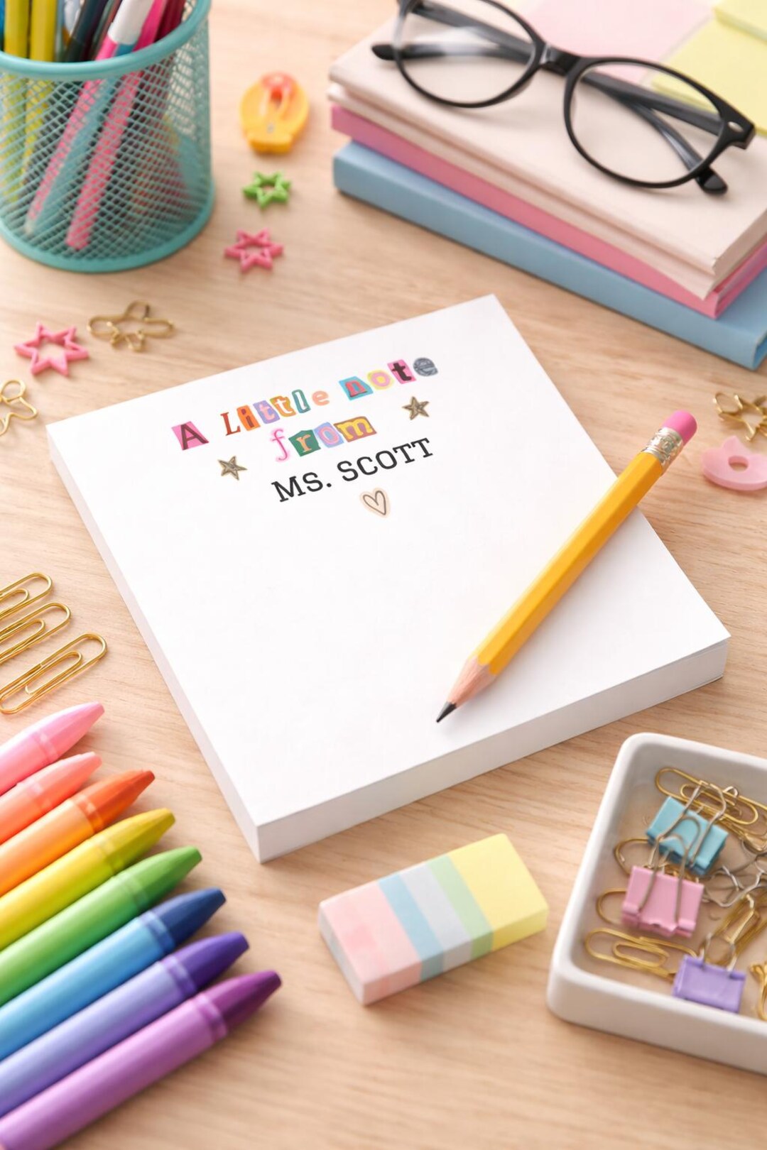Little Note Pudding A Little Note From Ms. Scott Note Pad Post-it® | Personalized Teacher ...