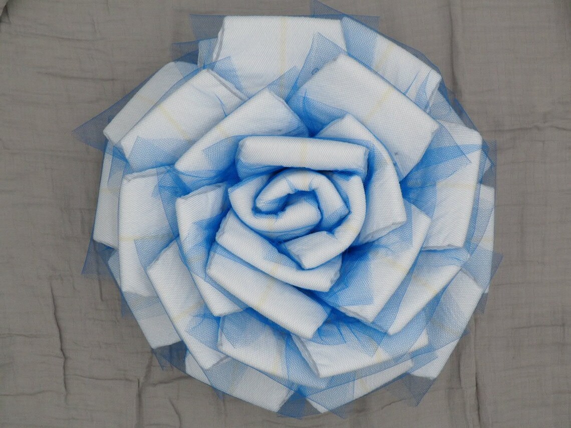 Diaper Cake Rose Baby Shower Gift & Centerpiece - Etsy