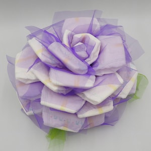Diaper Cake Rose Baby Shower Gift & Centerpiece - Etsy