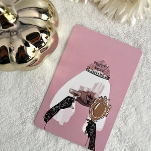 Jolie carte morte à l'intérieur | Fille fantôme | Automne | Halloween | Humour noir | Drôle | Carte | Trousse