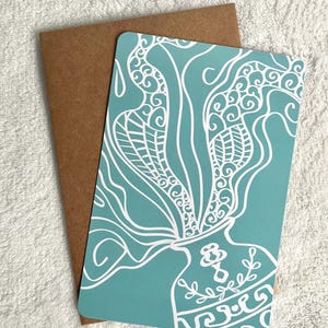 Aquarius | Jan. 20 to Feb. 18 | Zodiac | Horoscope | Greeting Card Kit | Birthday | Spiritual | Water | Vase