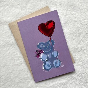 For You-Card| | de voeux | Carte mignonne | Couples | Meilleurs amis | Anniversaire | Bonbons à thème oursons gommeux