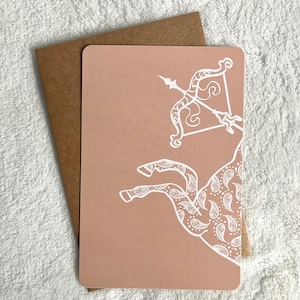 Sagittaire | 22 nov. au 21 déc. | Zodiaque | Horoscope | Kit de cartes de voeux | Anniversaire | Spirituel | Centaure | Guerrier | Animaux