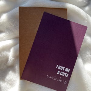 My Weirdo| Birthday Card | Thank You Card | Valentine Card | Greeting Card | Cute Card | Couples | Besties | Personality