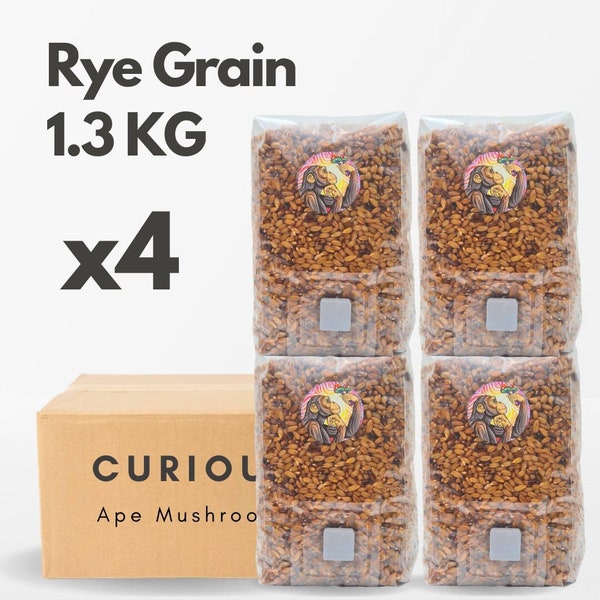 Pre-sterilized Rye Grain Spawn Mushroom Grow Bag | 1.3kg