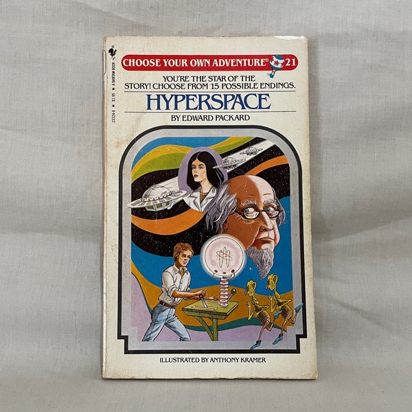 Choose Your Own Adventure Book 21 // Hyperspace by Edward Packard // 1983 Vintage Paperback