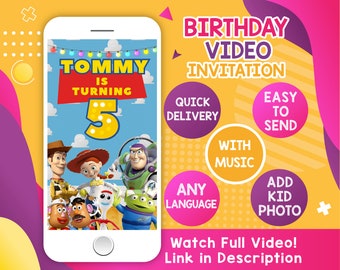 Boy or Girl Story Birthday Video Invitation: To Infinity and Beyond