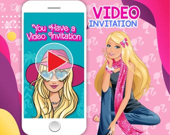 Animated Doll Birthday Video Invitation | Personalized Party Invite