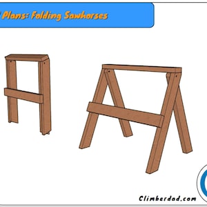 Easy to Build Folding Saw Horses, Build Plans image 5