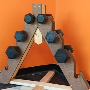 Dumbbell Rack Dumbbell tree Build Plans 2 for 1