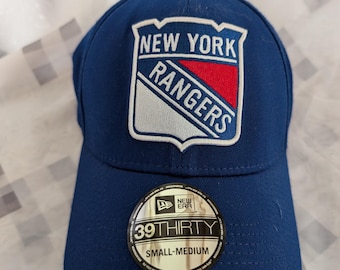 Men's New Era Blue New York Rangers Core A-Frame Adjustable Hat