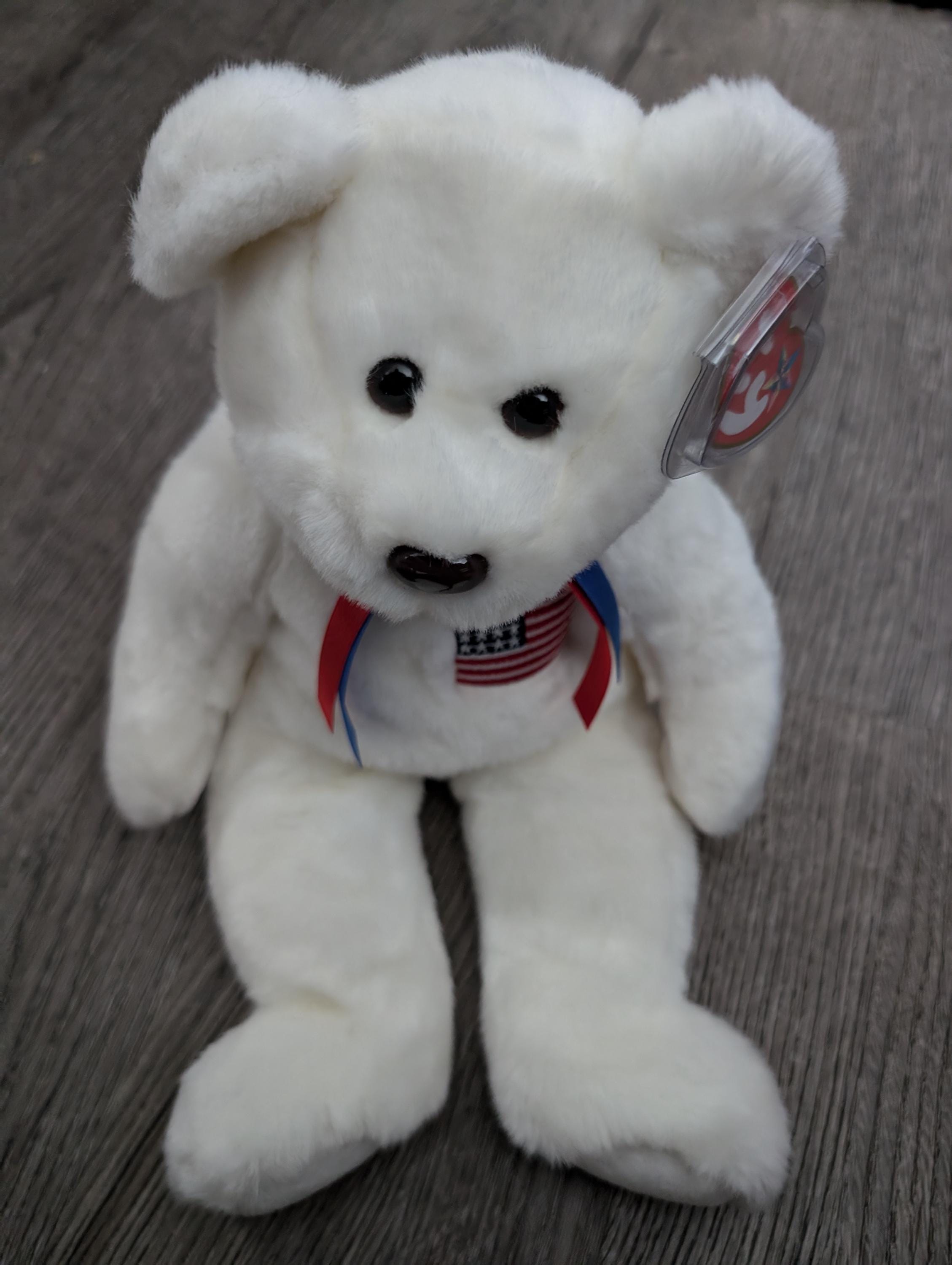 Ty Beanie Baby - LIBERTY BEAR - Verano de 1996 - 1.ª edición - Raro - MINT