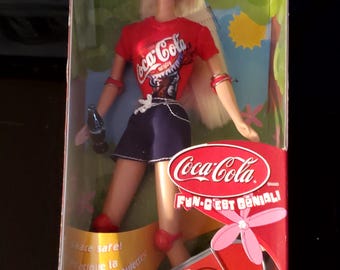 BARBIE Coca-Cola Skateboard Special INTL Edition 2001 Mattel 52717 NIB