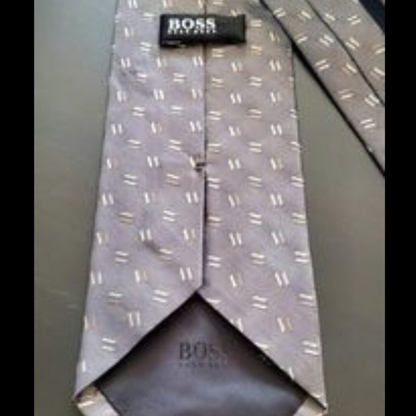 Hugo Boss Tie Vintage Silk Necktie Made In Italy Designer