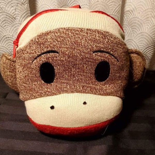 Monkey Backpack Etsy