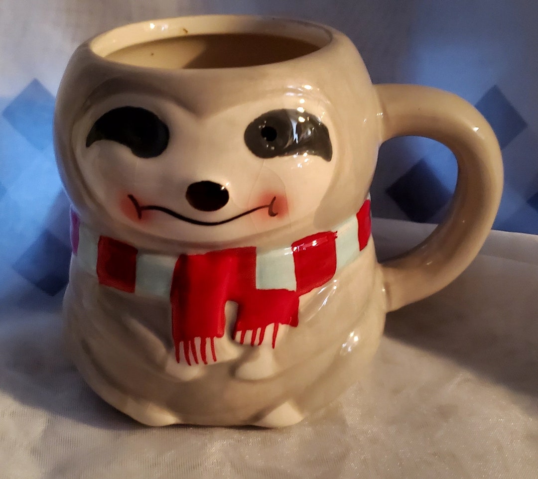 Ceramic Sloth 3D Mug Dolomite Animal Tea Mug Handpainting Ceramic ...