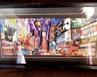 3D pop up wall art Times Square Broadway shows