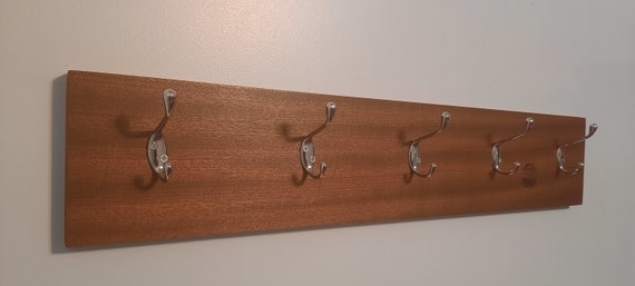 Ribbon Sapele Coat Rack Hat Rack or Towel Rack Etsy Ireland