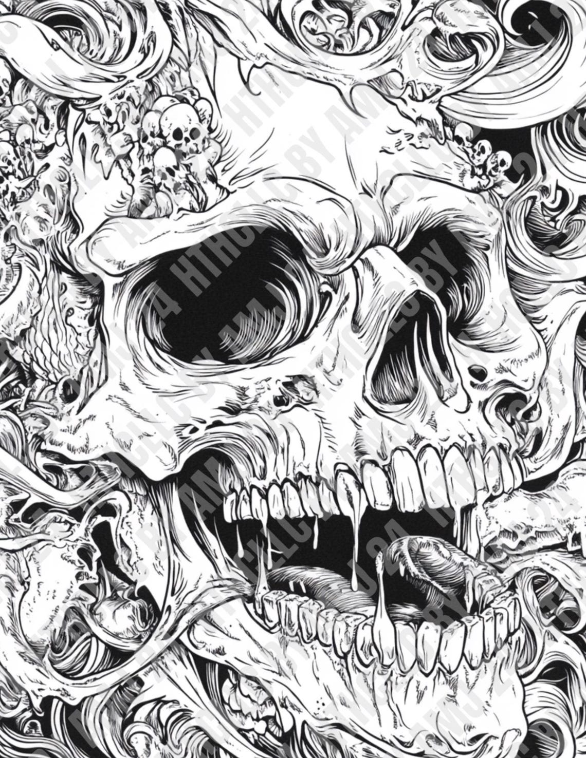 Coloring Sheets Skulls
