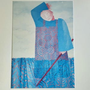 Gerahmter Vintage 1982 Druck, Kunstwerk des amerikanischen Künstlers Lee Lawson, The Tiller, Fine Art, Retro Wandkunst, Sammlerstück, Geschenk, Kunstliebhaber
