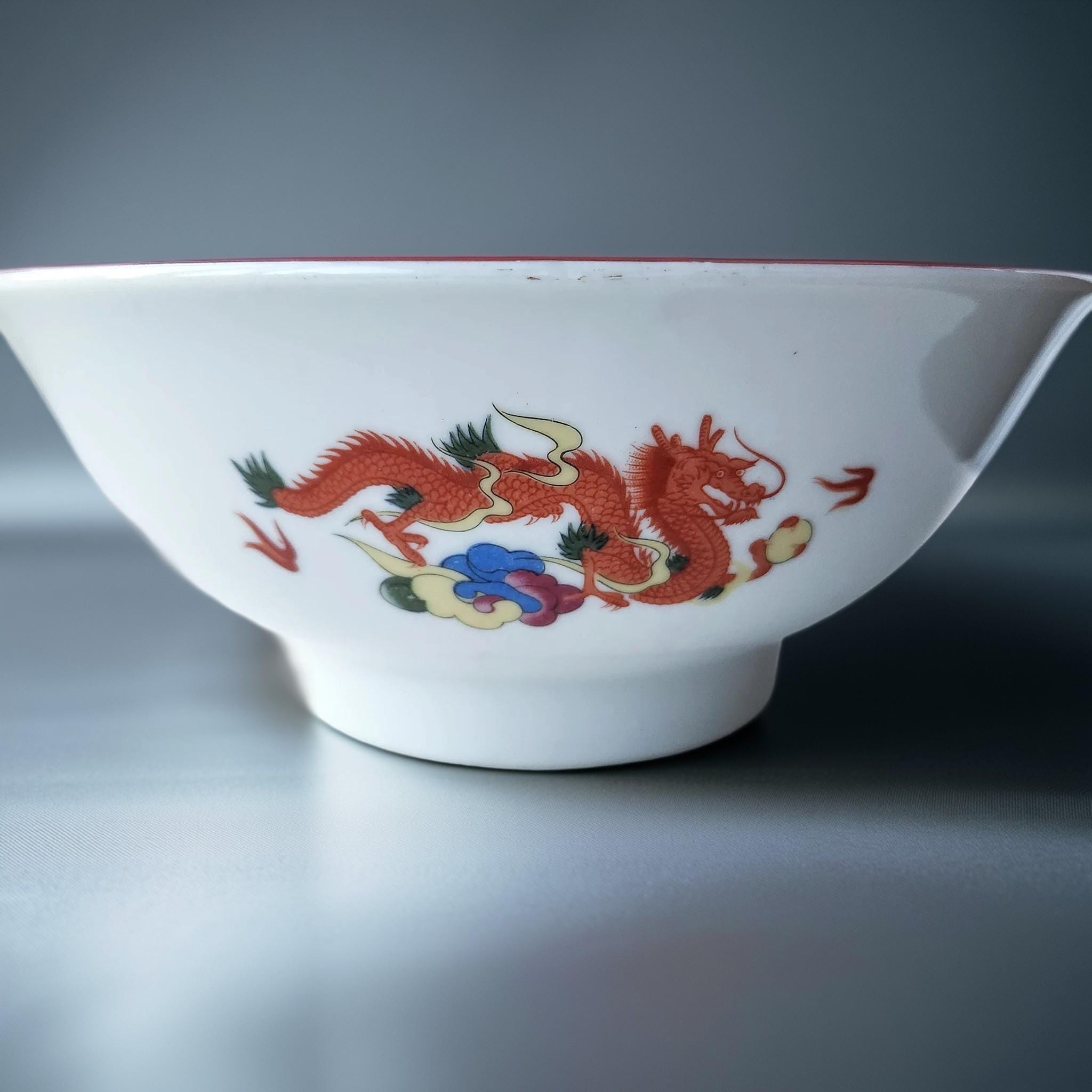 Chinese Dragon Bowl - Etsy