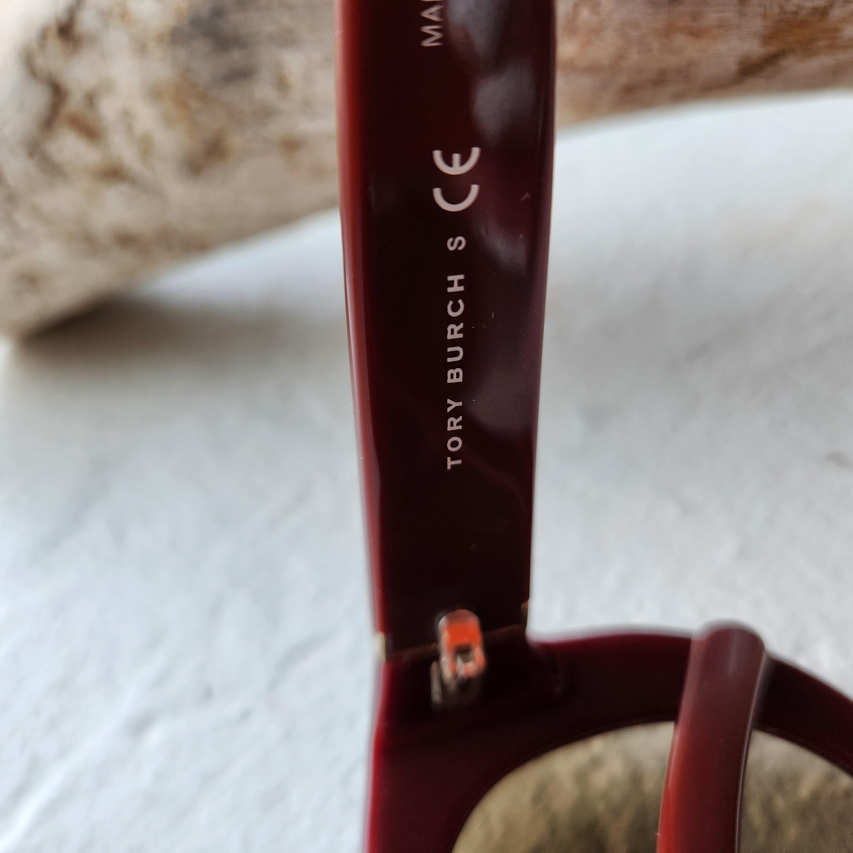 Vintage TORY BURCH oval  cat\'s-eye burgundy/gold sunglasses Eleanor Cat-Eye Sunglasses: Women main image 4