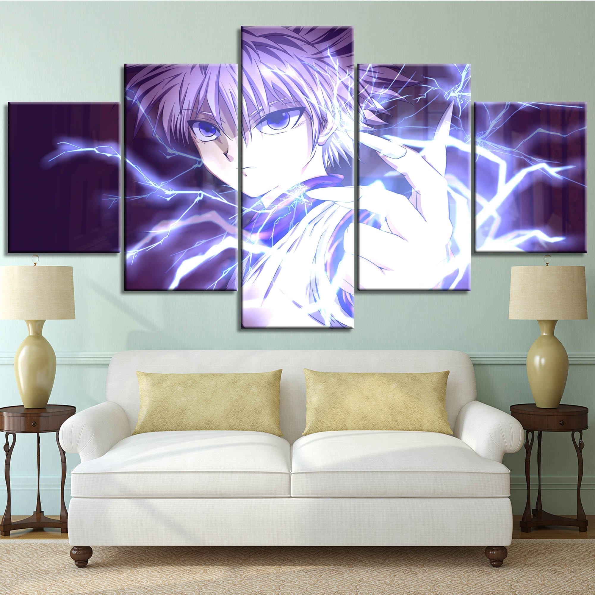 Riapawel Anime Hunter x Hunter Poster, Gon·freecss, Killua Zoldyck,  Kurapika, Illumi Zoldyck Prints Unframed Dormitory Bedroom Wall Decor 