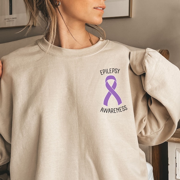 Sweat à Capuche Epilepsy Awareness Violet - Unisexe Adulte/jeune, Neuf Sans étiquette