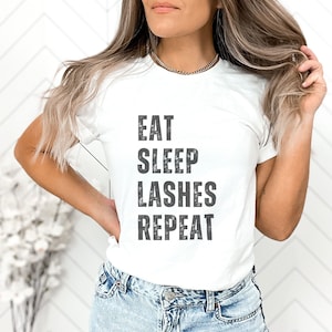 Lash Tech Shirt Funny Lash Apparel for Lash Artist Eyelash Extension Technician T-Shirt Gift for Lash Tech Instructor Eyelash Stylist Tee