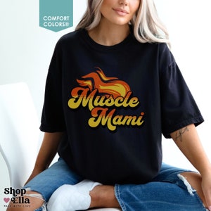 Muscle Mami Shirt Retro Muscle Mommy Gym Pump Cover T Shirt Fitness