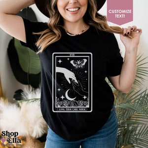 Long Term Care Nurse Shirt Personalized Tarot Card T-Shirt LTC RN Appreciation Gift Nursing Practitioner T-Shirt Dementia Care Worker