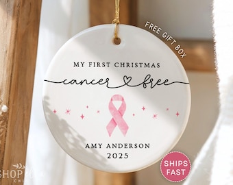 Cancer Survivor Ornament Custom Cancer Survivor Christmas Ornament Cancer Free Ornament Cancer Warrior Gift The Year I Beat Cancer Keepsake