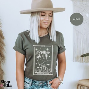 Ink Slinger Tarot Shirt that says ink slinger and can be personalized