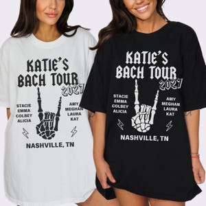 Custom Bach Tour Bachelorette Shirt Comfort Colors Rock Band Farewell Tour Bach Party T-Shirt Personalized Bridesmaid Tees Emo Bride Gift