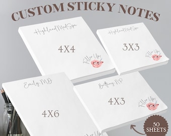 Custom Aesthetic Nurse Injector Gift Sticky Note Personalized Medspa Name Notepad Lip Filler Botox Post-It Note Gift Esthetician Medical Spa