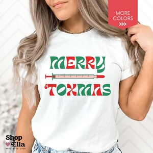 Christmas Aesthetic Nurse Injector Shirt Botox Esthetician T-Shirt Dermatology Holiday Tshirt Xmas Cosmetic Nurse Practitioner Tee Medspa