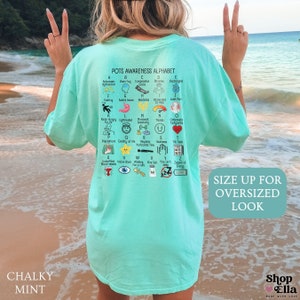 pots awareness alphabet shirt