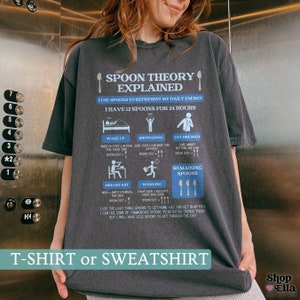 Spoonie Awareness Shirt Flare Day T-shirt for Spoonie Gift Chronic Illness Warrior Comfort Colors Tshirt Invisible Illness Disability Tee