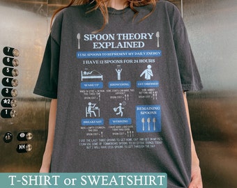 Spoonie Awareness Shirt Flare Day T-shirt for Spoonie Gift Chronic Illness Warrior Comfort Colors Tshirt Invisible Illness Disability Tee