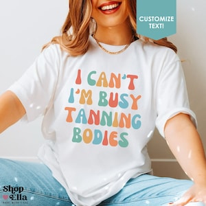 Spray Tan Shirt Tanning Salon Apparel Sunless Tanning T-Shirt Fake Tan Technician Airbrush Artist Business Salon Owner Gift